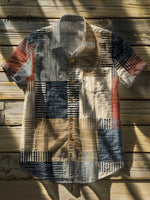 Vintage Art Print Casual 100% Cotton Shirt