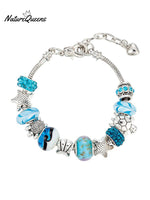 Vacation Style Fashion Turtle Starfish Big Hole Beaded Bracelet