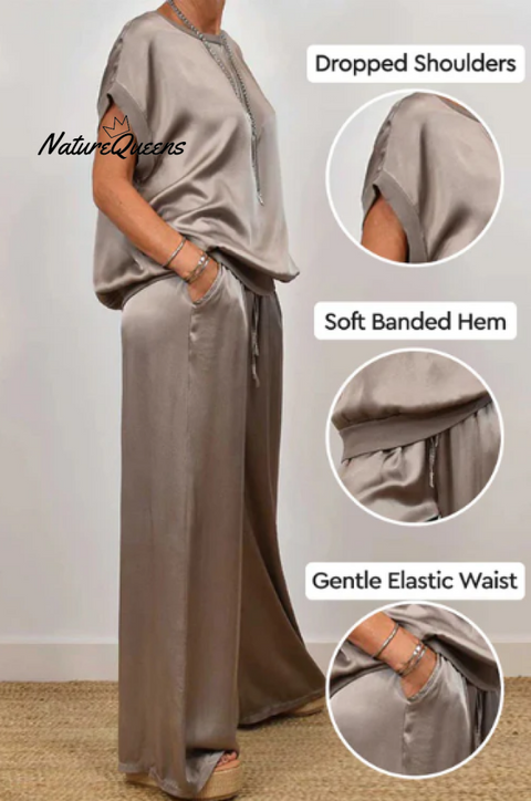 Women's Two-piece Silk Blend Fabric Sets