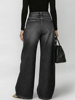 Women's New High-waisted Casual Loose Wide-leg Jeans