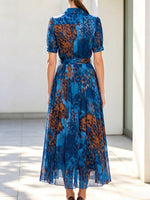 Women's Elegant Leopard Print Maxi Dress