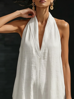 Minimalist And Elegant Cozy Linen Jumpsuit