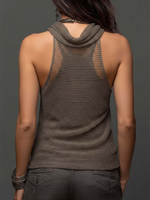 Casual & Sexy Knitted Tank Top Two-piece Set