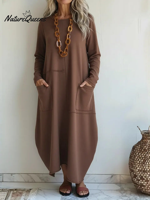 Women's Cozy And Casual Cotton Dress