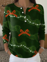 Women's Christmas Casual Printed Sweater