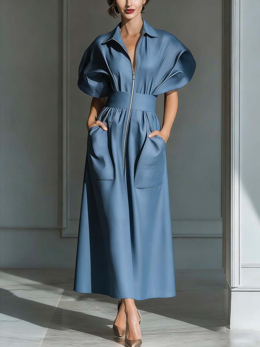 Women's Casual Zipper Dress