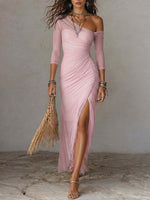 Stylish Off-shoulder Stretchy Mesh Bodycon Dress