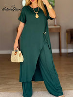 Cozy Soft Button-down Top And Pants Two-piece Set