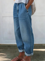 Women's Casual Cotton Denim Pants