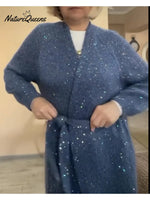 Women's Sparkly Sequined Cardigan