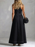 Fashionable Sleeveless Cotton Maxi Dress