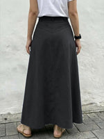 Women's Casual And Fashionable A-line Cotton Skirt