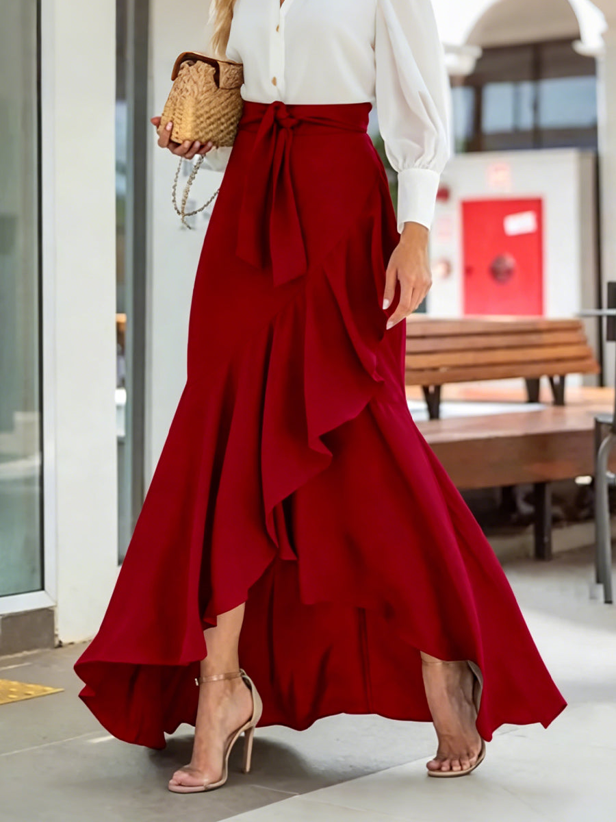 Women's Irregular Ruffle Skirt