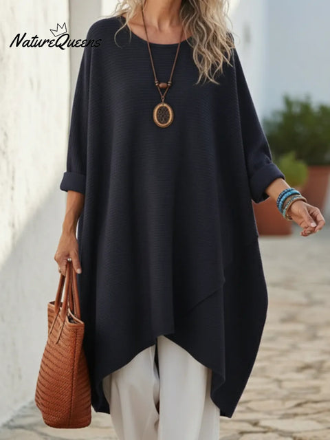 Cozy Oversized Cocoon-shaped Knit Pullover Sweater