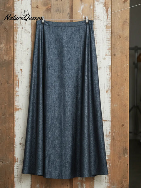 Elegant Stand-collar Velvet Slit Dress And Skirt Two-piece Set