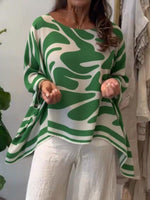 Loose-fitting Casual Printed Chiffon Top