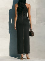 Slim-fit Sleeveless Denim Dress