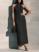 Slim-fit Sleeveless Denim Dress