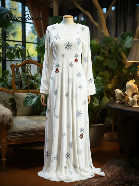 Winter Fairy Tale Velvet Loose Dress