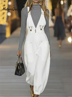 Women's Casual Denim Jumpsuit Overalls