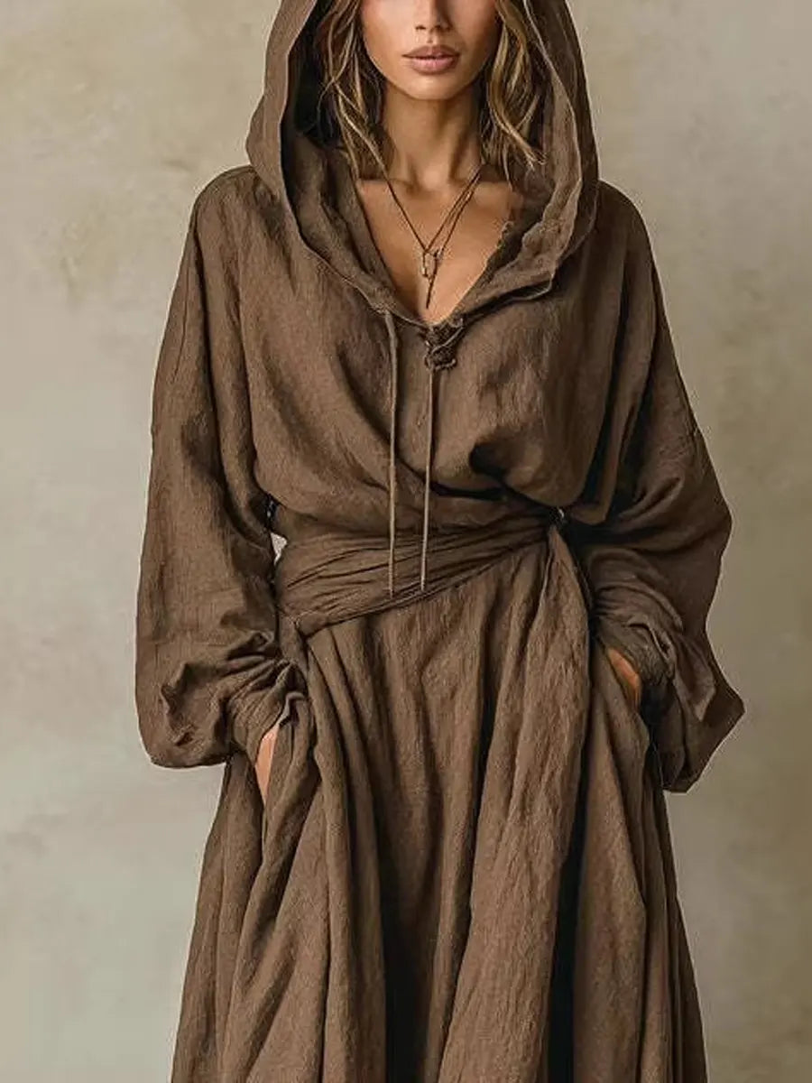 Women's Loose Hooded Dress