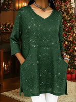 Women's Sparkly Christmas Top