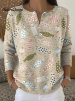 Women's Candy Pattern Casual Sweater