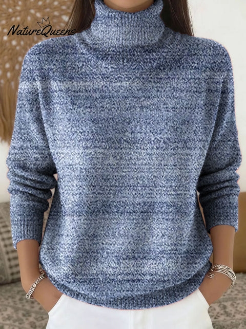 Women's Retro Blue Stripes Pattern Art Print Casual Cotton Shirt