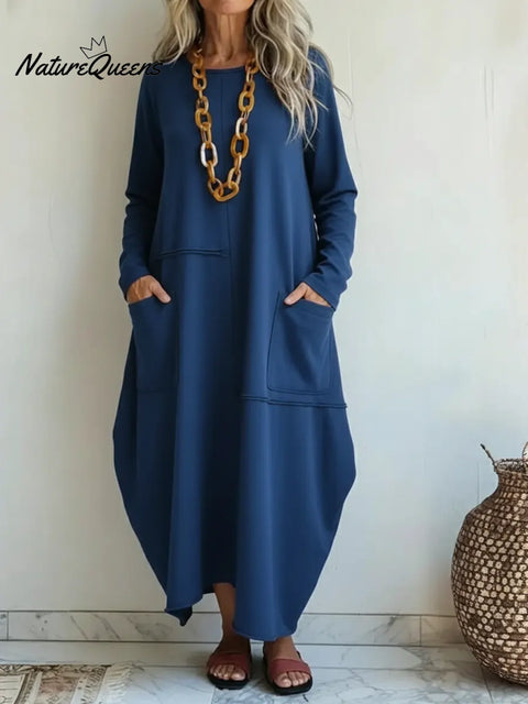 Women's Cozy And Casual Cotton Dress