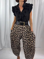 Women's Leopard Print Casual & Comfortable Pants