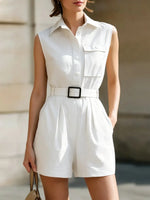 Minimalist Workwear Style Jumpsuit