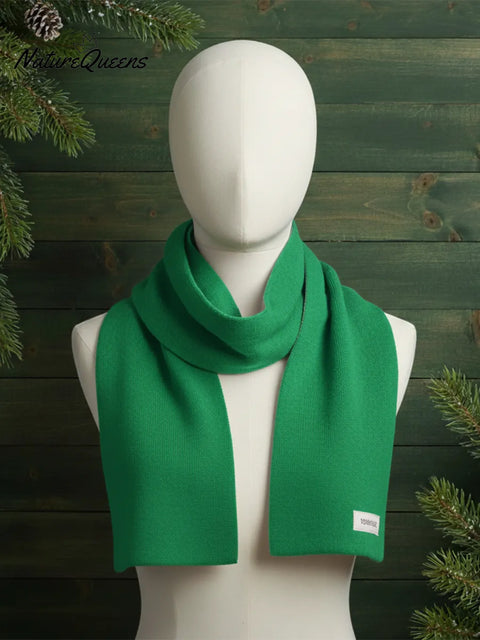 Cozy Solid Color 100% Wool Scarf