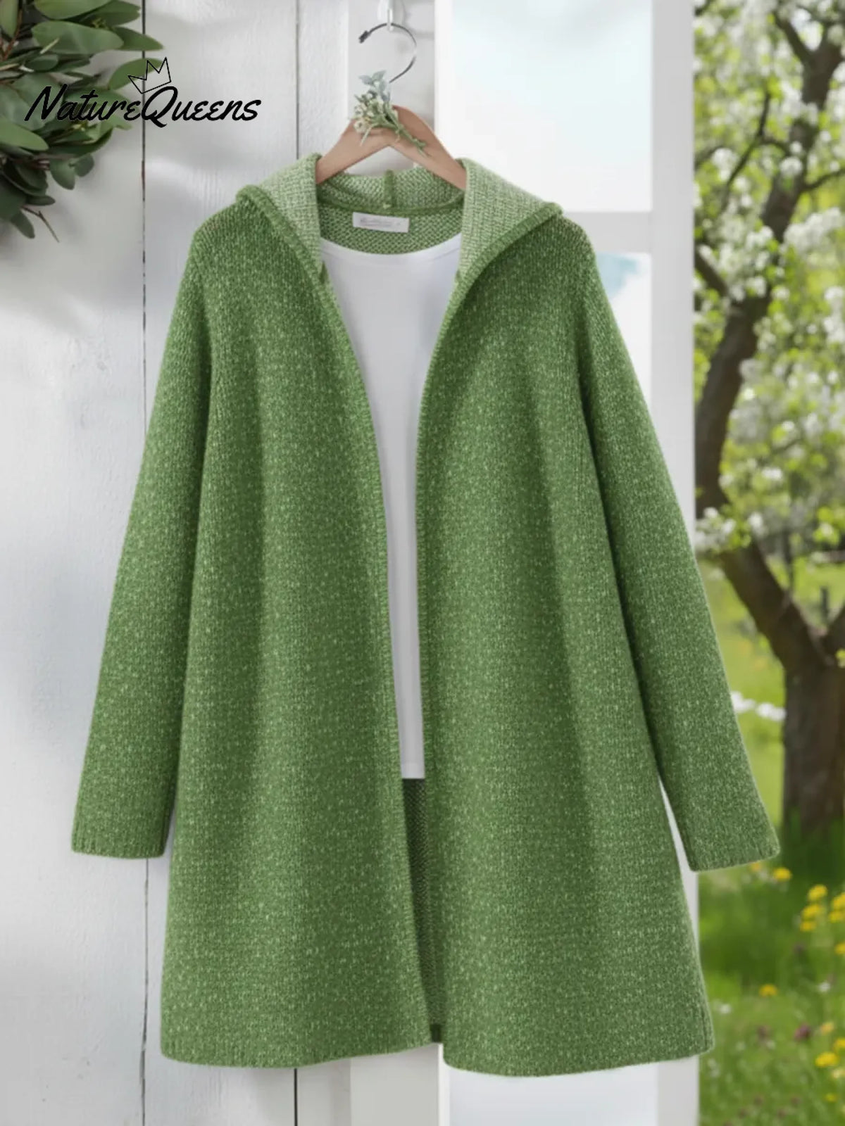 Women's Cozy Hooded Knit Sweater Cardigan