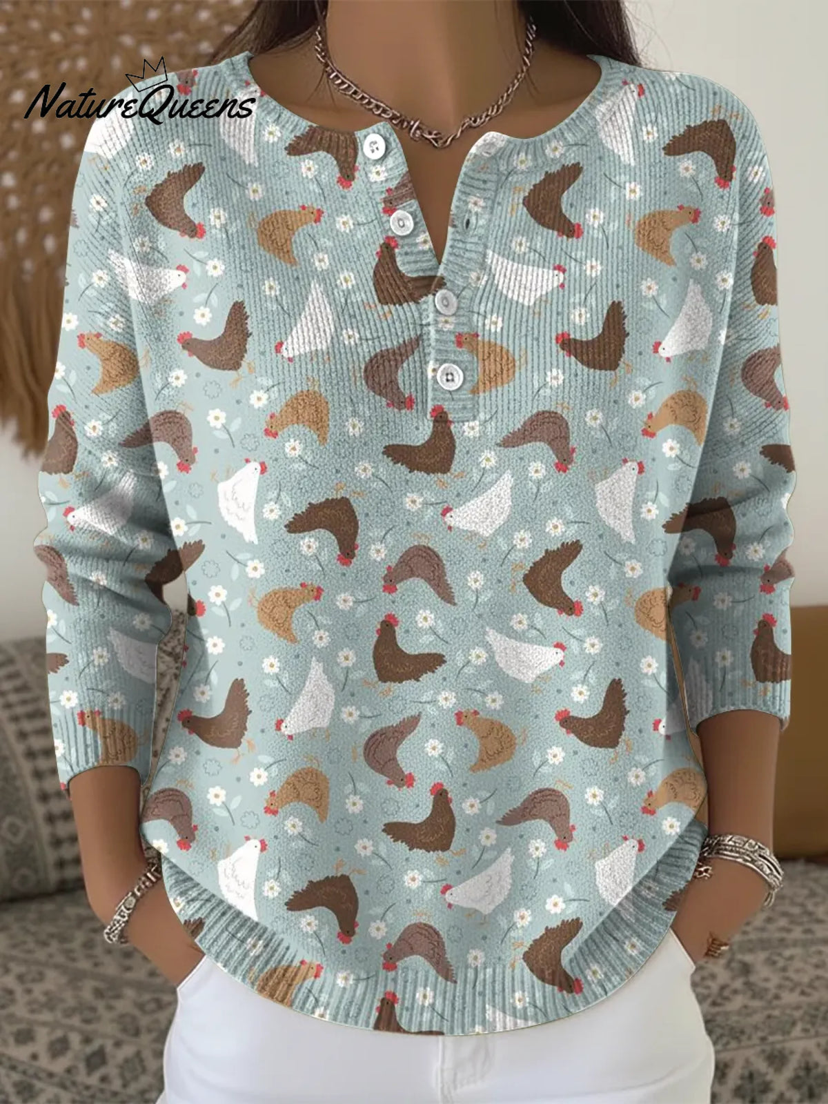 Women's Cute Little Chick Casual Sweater