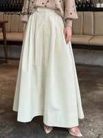 Women's Solid Color Cotton Skirt