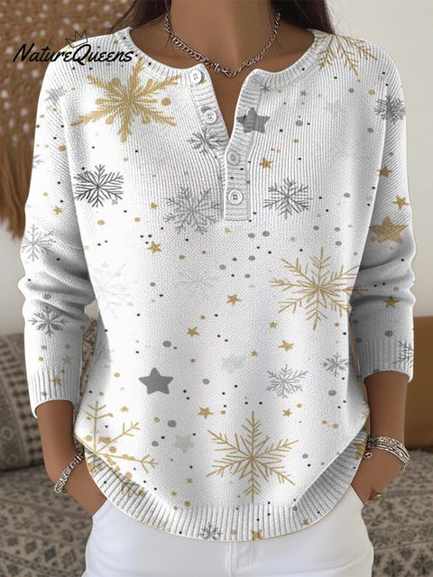 Christmas snowflake decoration pattern Sweater