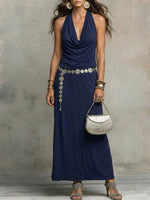 Women's Bohemian-style Halter Maxi Dress