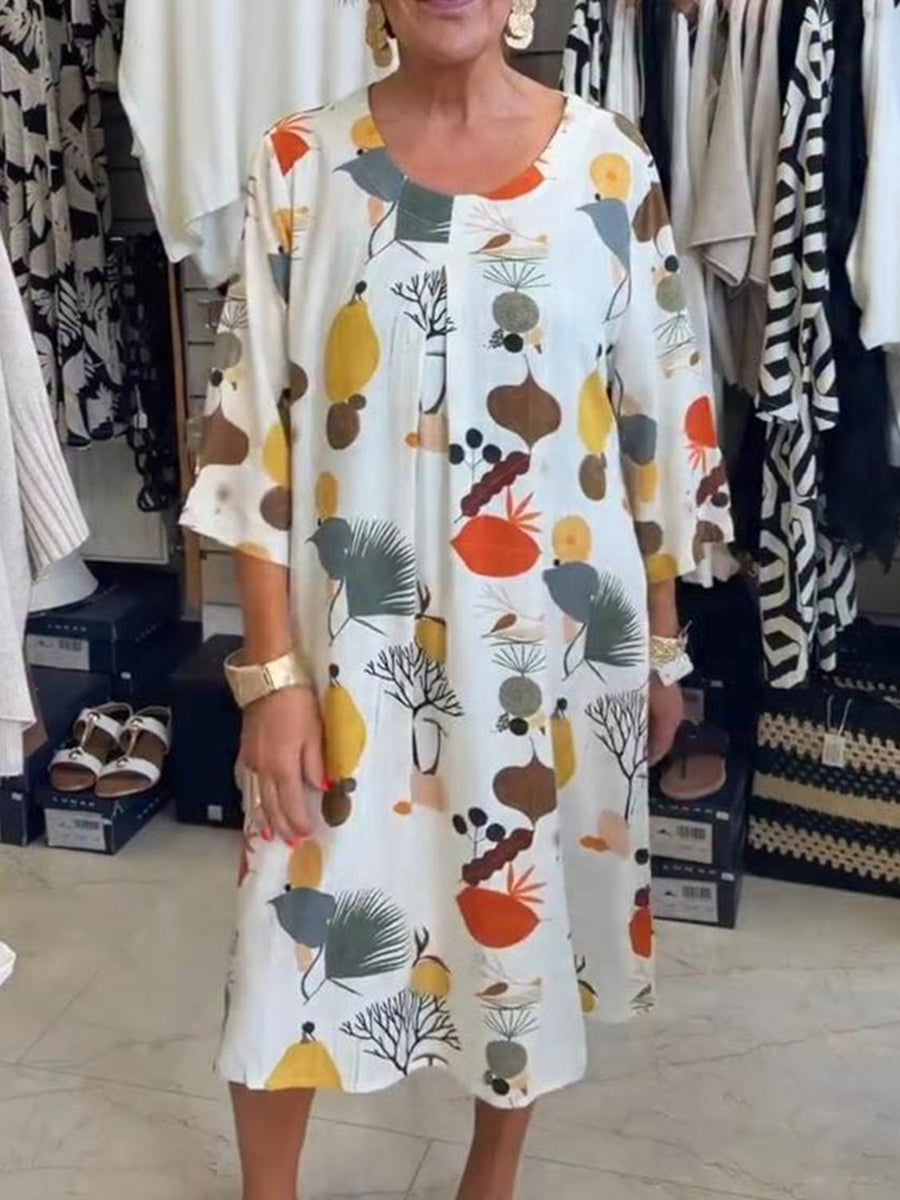 Cozy Artistic Cotton Dress