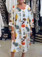 Cozy Artistic Cotton Dress