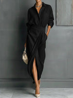 Casual Linen And Cotton Shirt And Skirt Two-piece Set