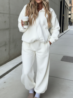 Cozy Travel Hoodie And Pants Two-piece Set
