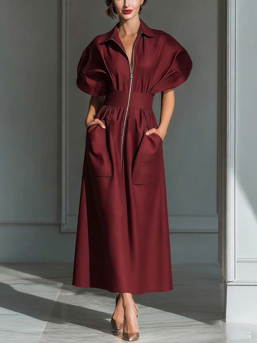 Women's Casual Zipper Dress