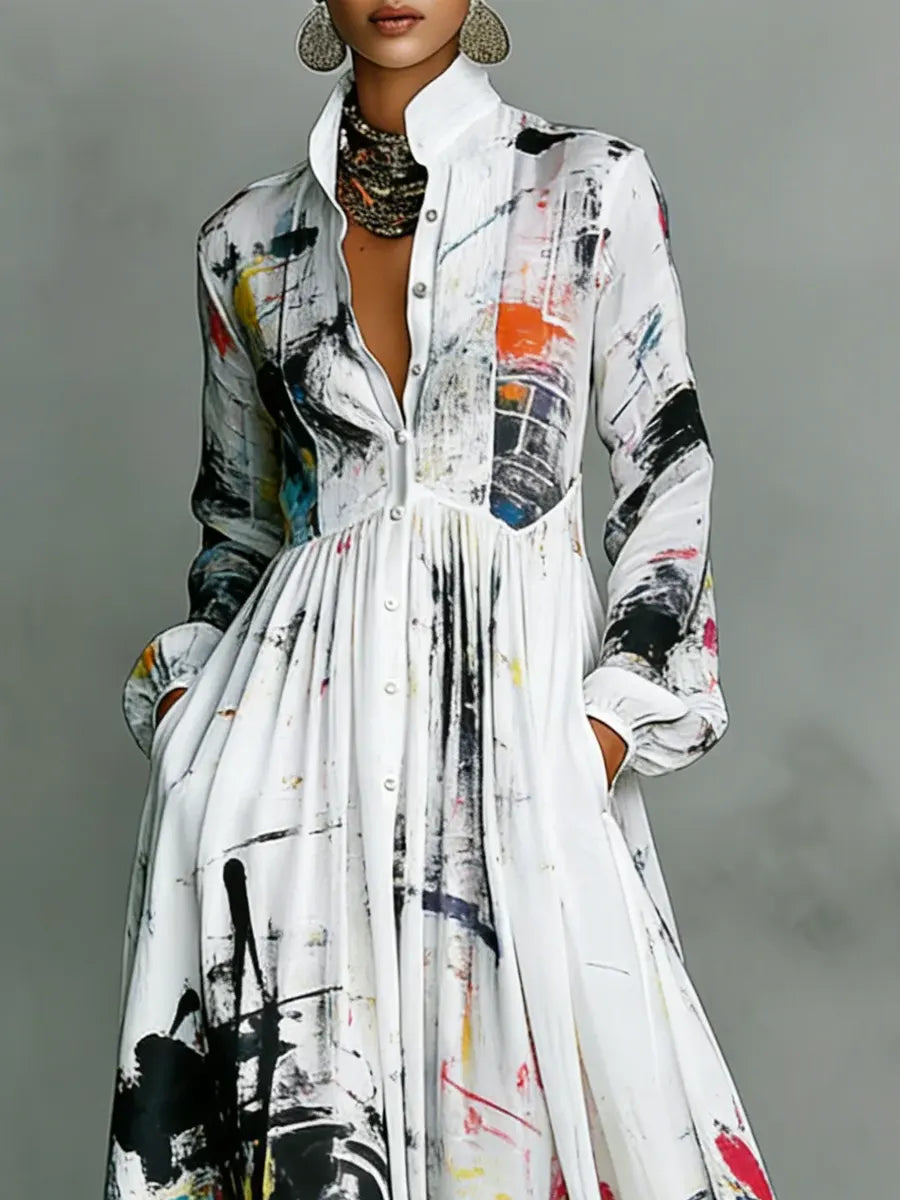 Women's Art Elegant Romantic Casual Vacation Maxi Dress