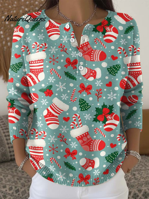 Christmas celebration decorative pattern Sweater