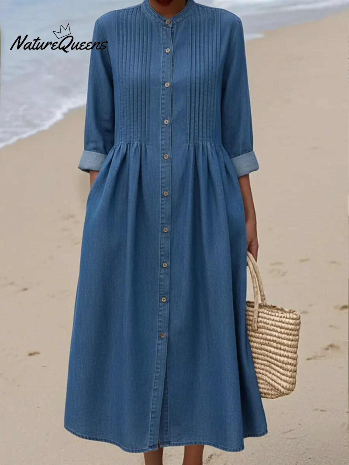 Women's Casual Denim Cotton Dress