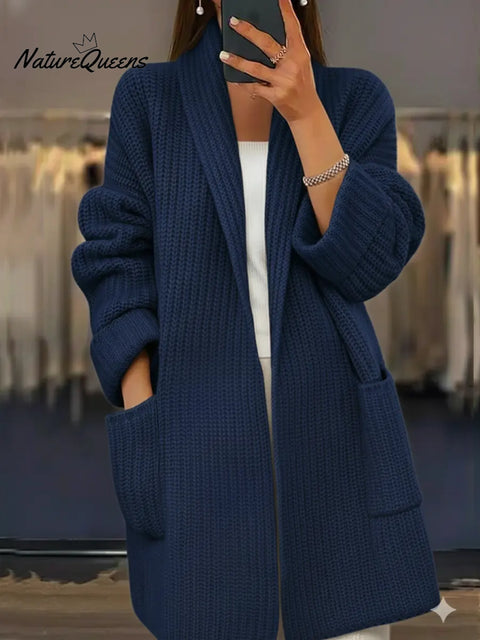 Women's Comfortable Loose Pocket Cardigan