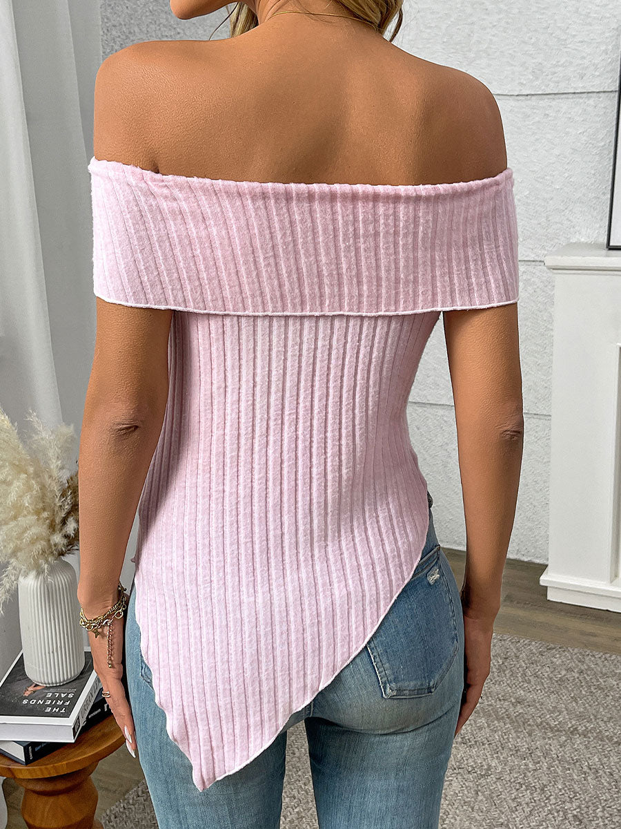 Women's Off-shoulder Sweet Top T-shirt