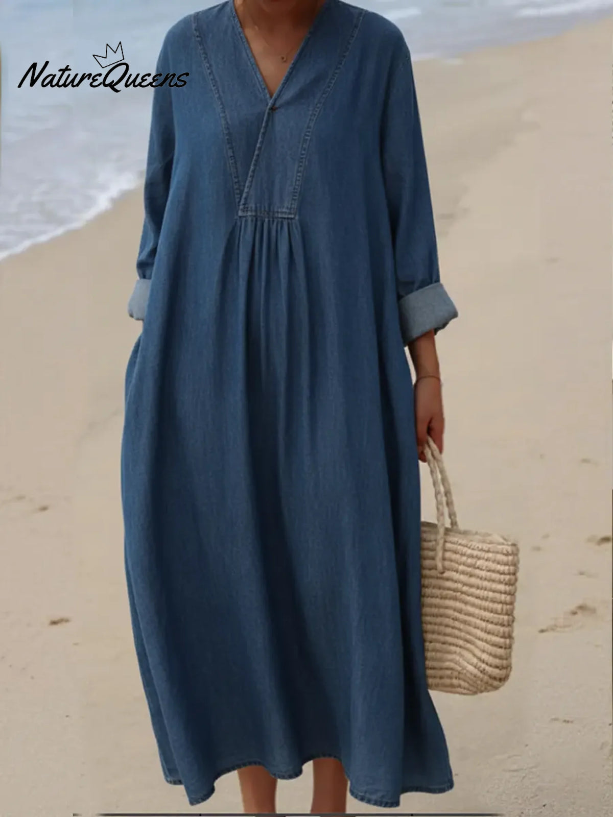 Women's Casual Denim Cotton Dress