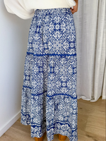 Romantic And Elegant Floral Print Skirt