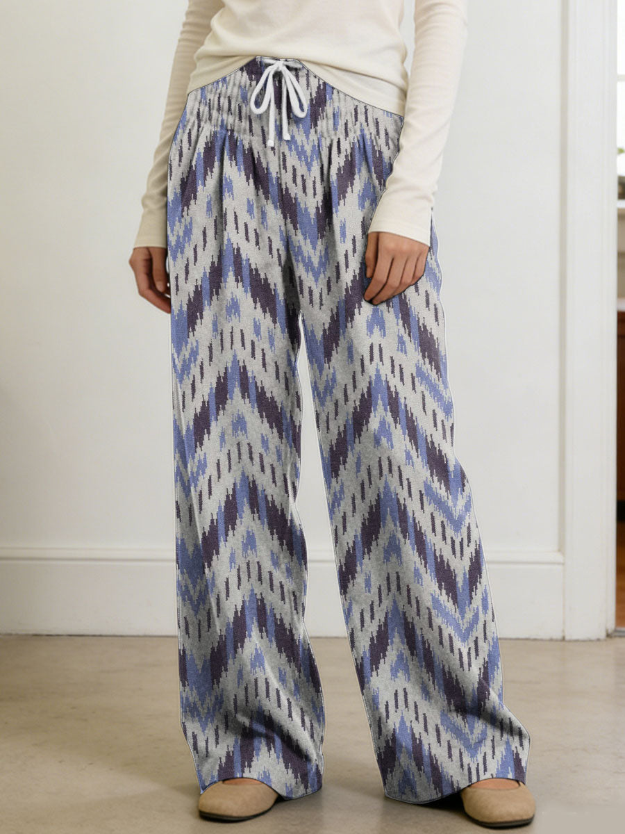 Women's Geometry Color Splicing Gradient Art Print Casual Pants